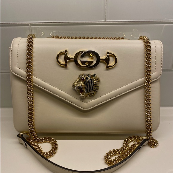 Gucci Handbags - Gucci Rajah Bag (white)